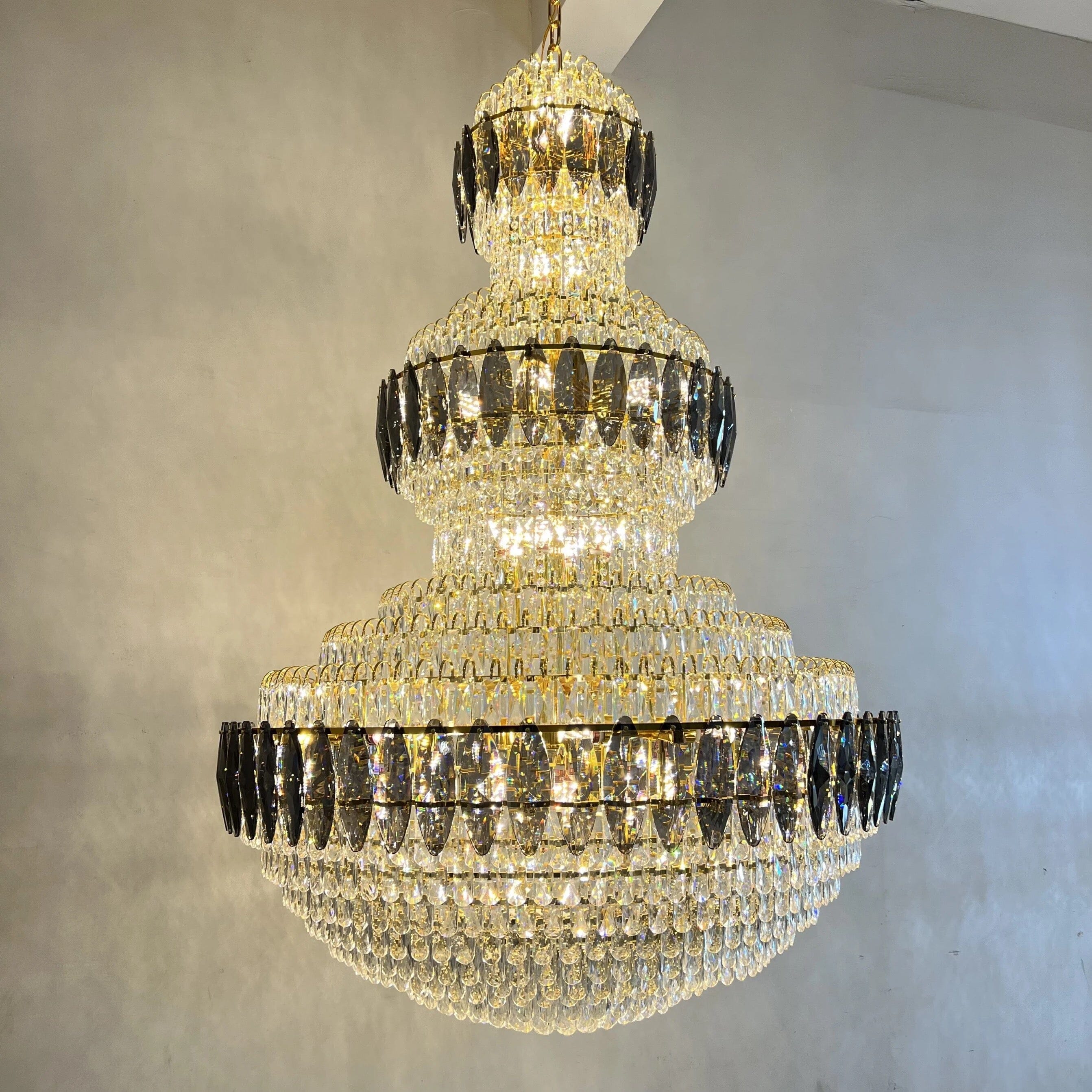 Chandelier en cristal de luxe Denise