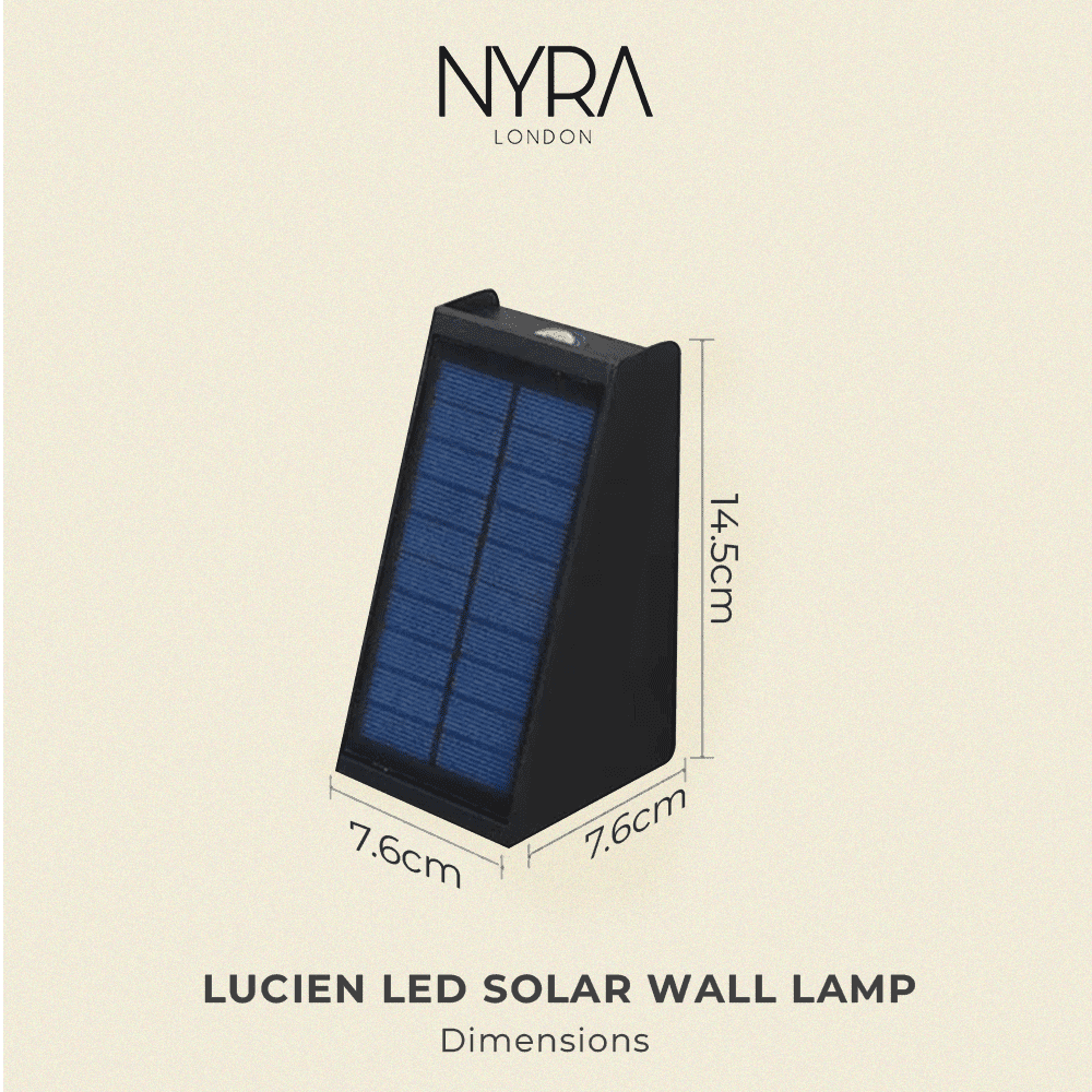 Lucien LED Solar-Wandleuchte