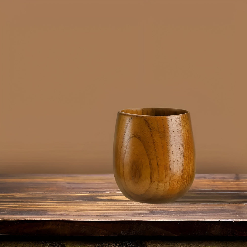 Tasse à thé en bois fait main