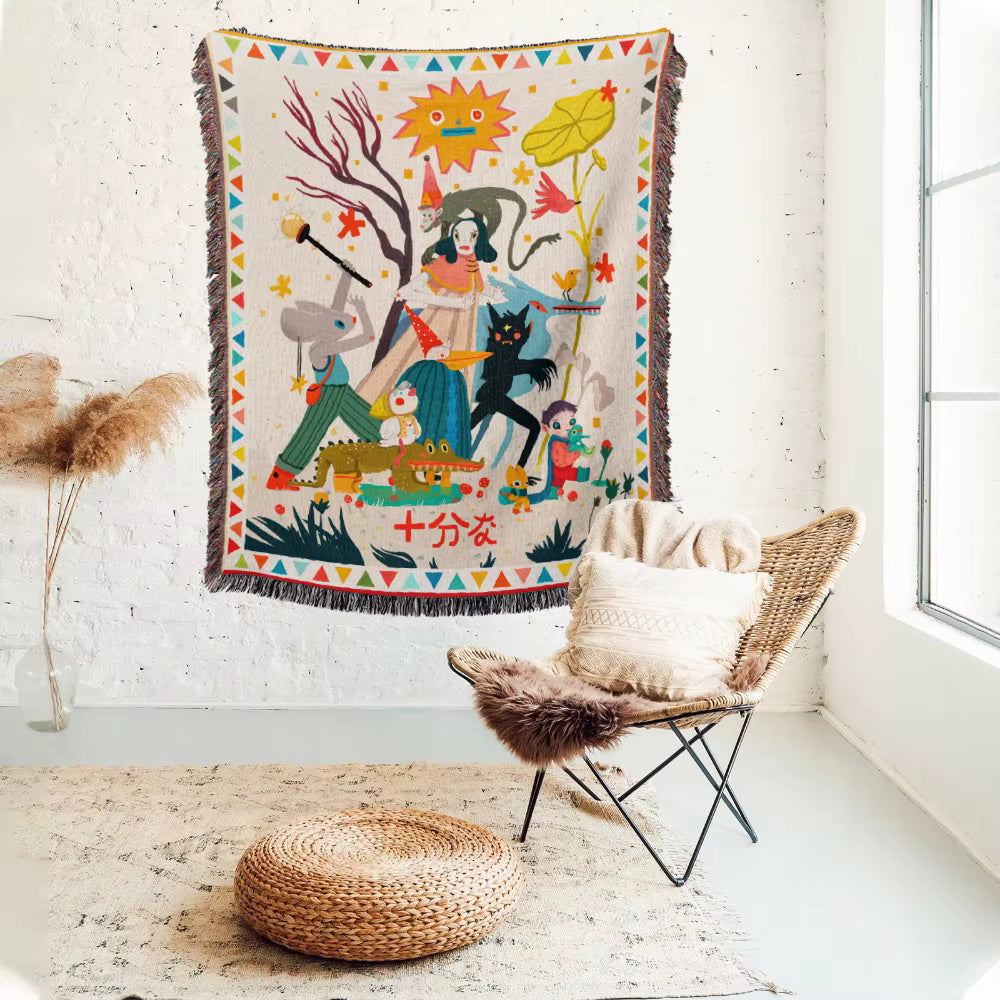 Desert Bloom Tapestry Picknickdeken & Deken