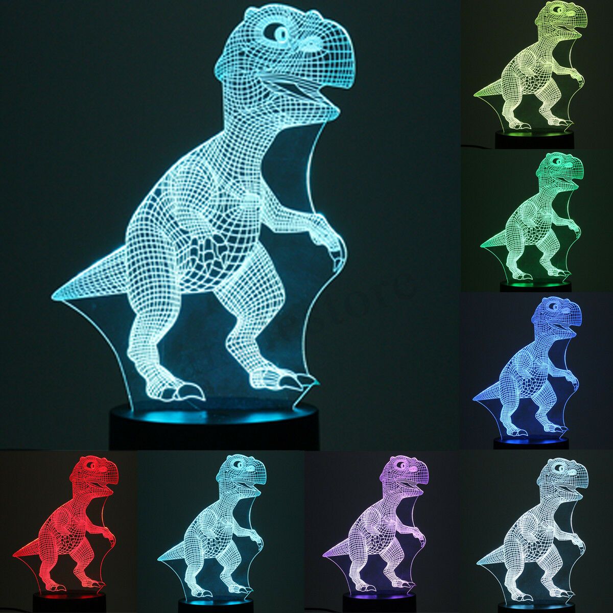 Veilleuse dinosaure - Lumière dinosaure 3D - Veilleuse T Rex