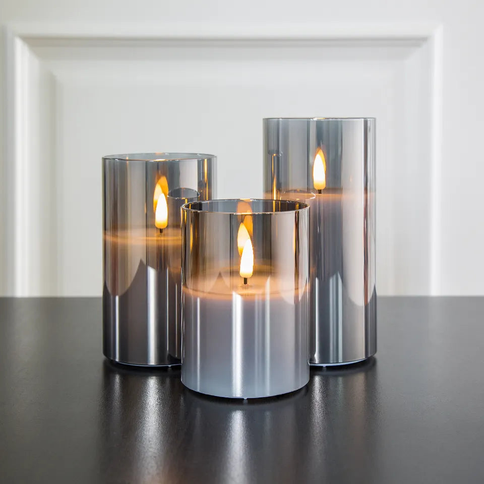 CANDLY™ set da tre: candele con fiamma a luce elettrica