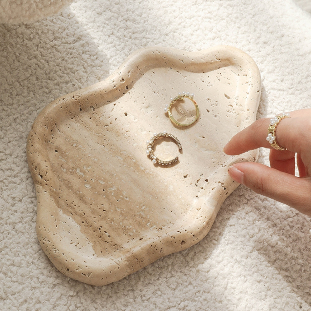 Serene Stone Cloud Jewellery Tray