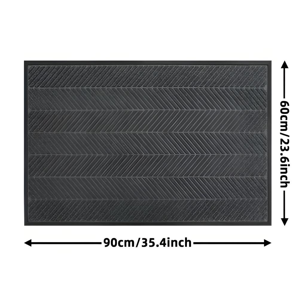 Alfombra de Puerta Antideslizante Chevron Ridges