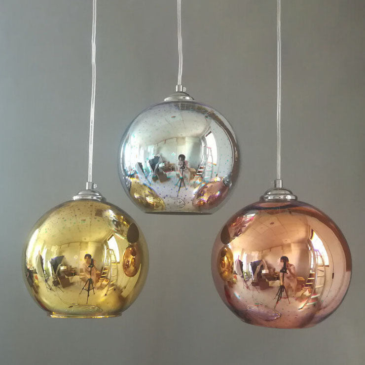 Modern Creative 3D Colorful Fireworks Glas 1-Light Dome Pendel Light lamp