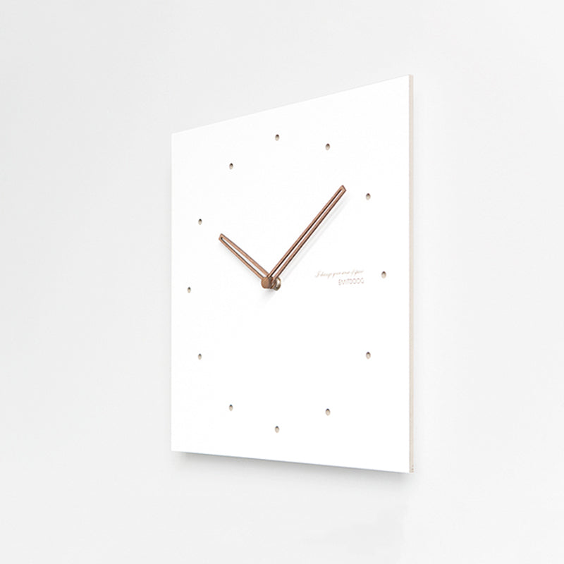 White Quadrangle Wall Clock Series