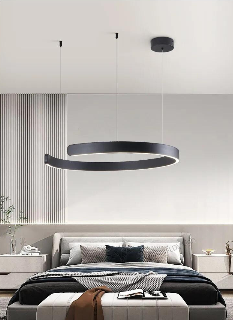 NordicGlow - Lampadario LED rotondo per soggiorno