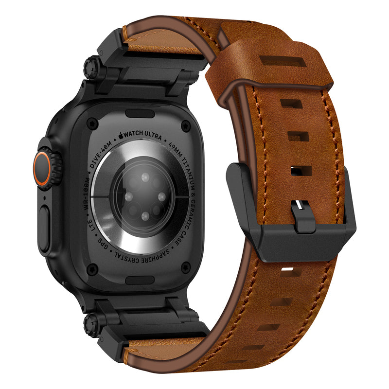 Pulseira de Couro Crazy Horse Explorer para Apple Watch