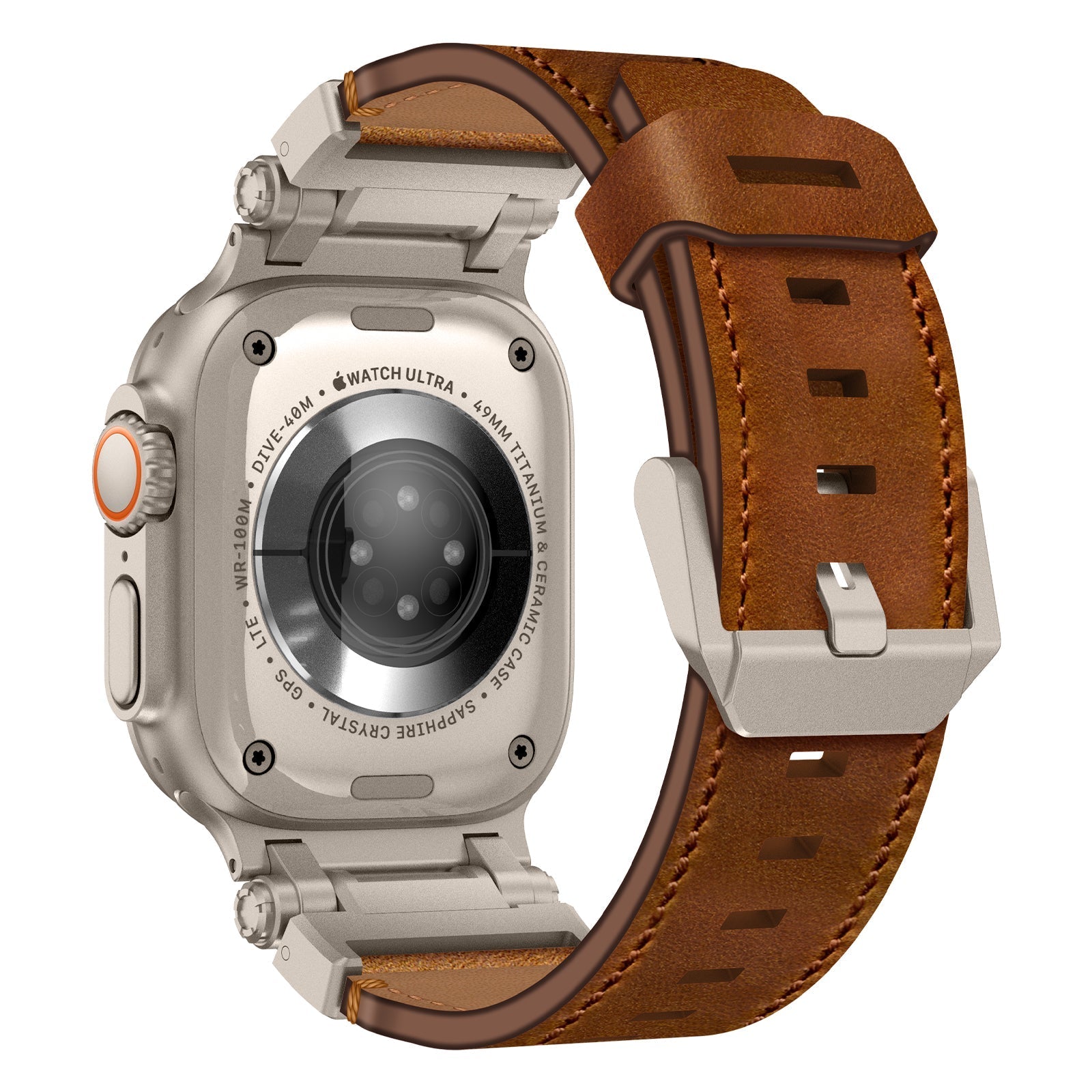 Bracelet en cuir Crazy Horse Explorer pour Apple Watch