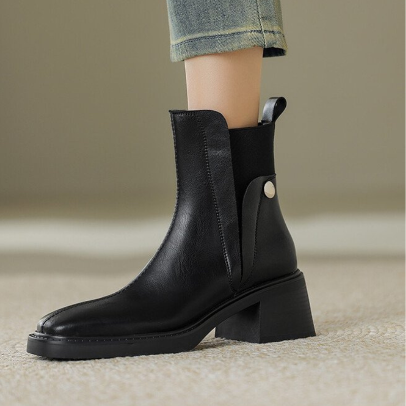 Bottines en cuir italien Grazia