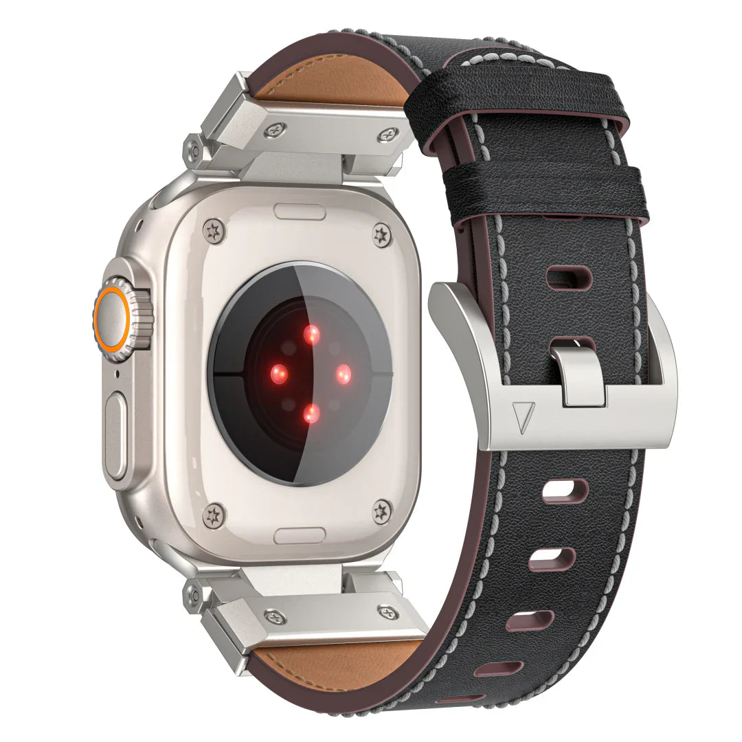 Mecha läderband för Apple Watch