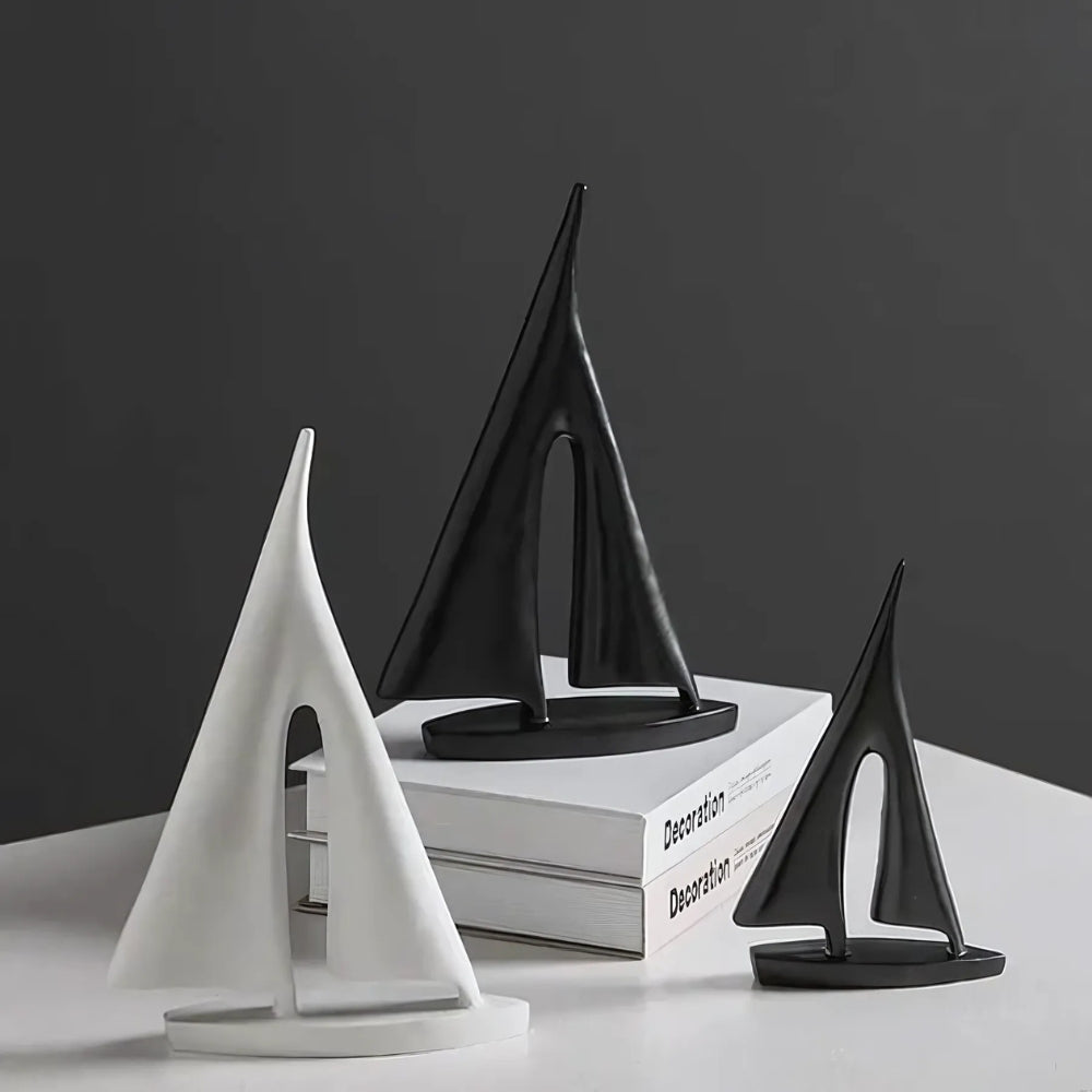 Decoração de Mesa Inspirada em Barcos à Vela Minimalistas