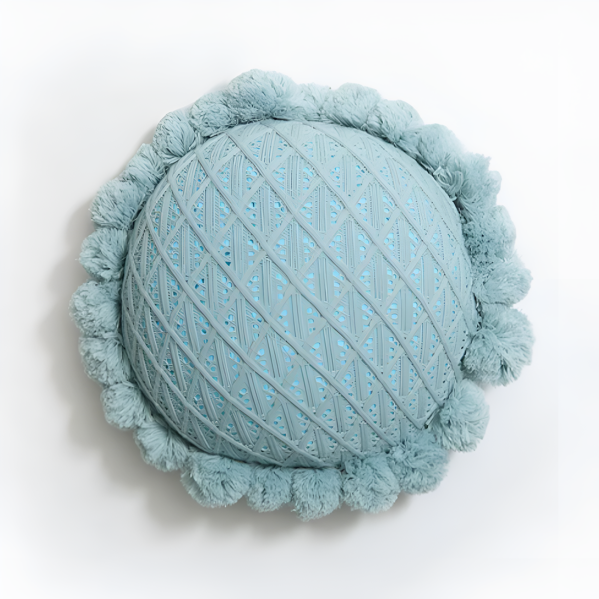 Coussin Pom-Pom Tournesol Chic