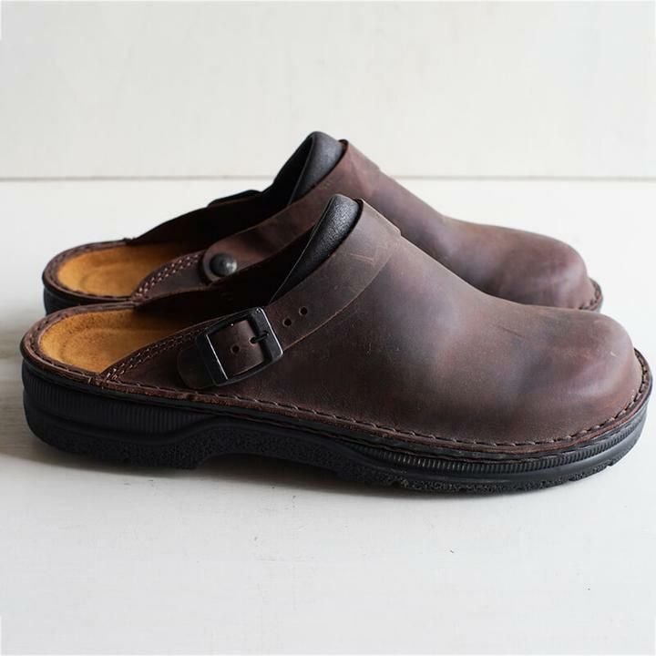 Eluned - Orthopedic leather slippers for men