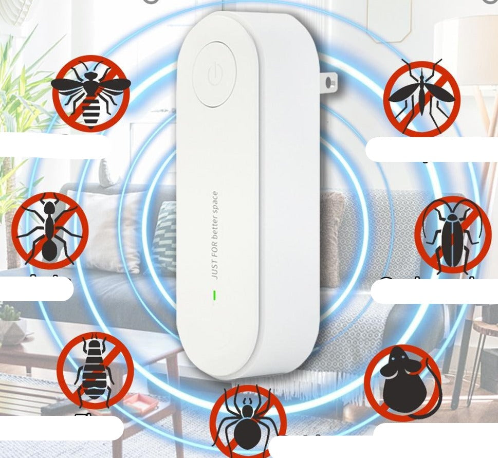 Confezione da 2 repellenti per insetti ad ultrasuoni plug-in dispositivo di controllo dei parassiti repellente per insetti repellente per zanzare