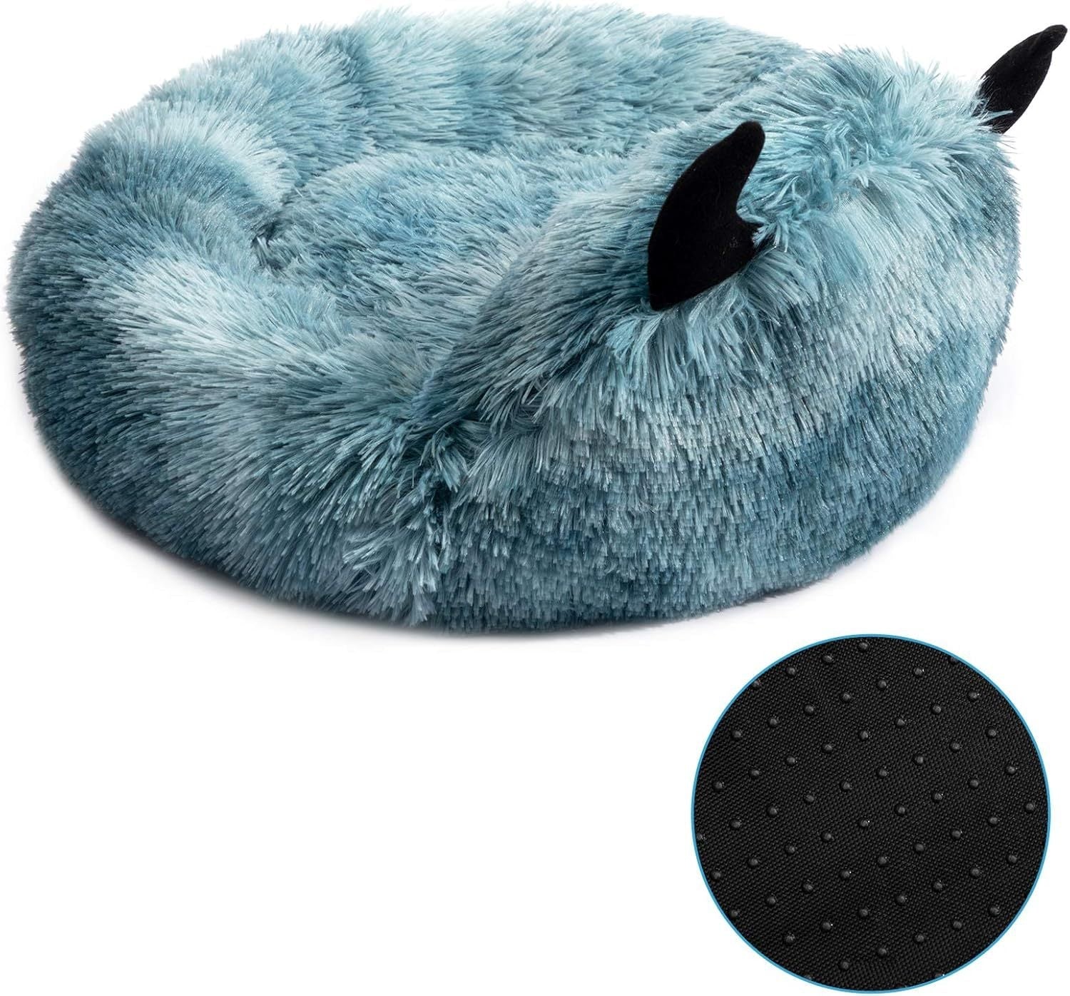 Monster Cozy Cave: Self-Warming Donut Pet Bed