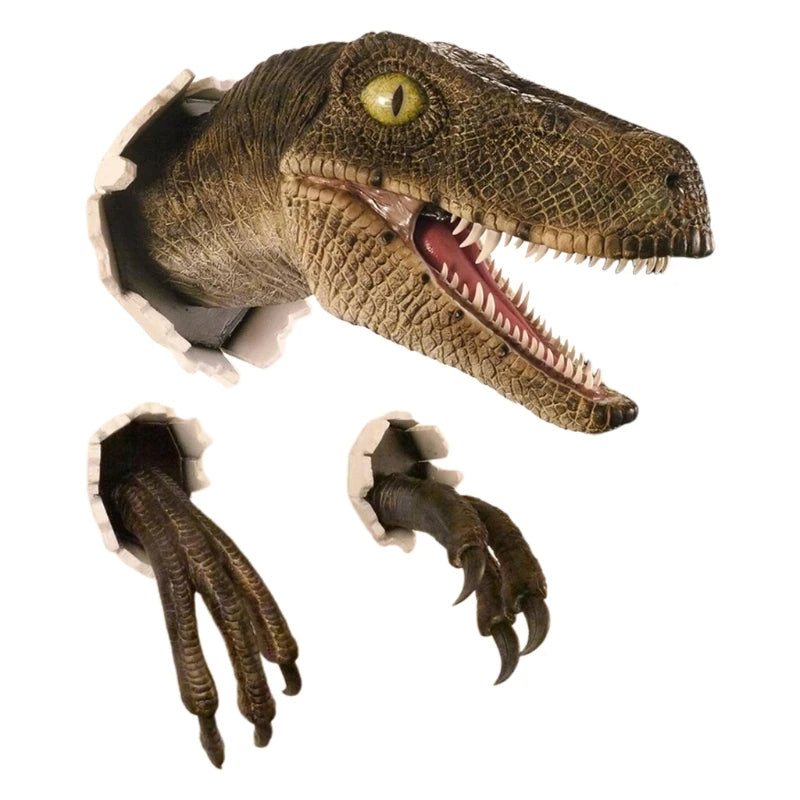 JurassicBurst Velociraptor -seinäveistos