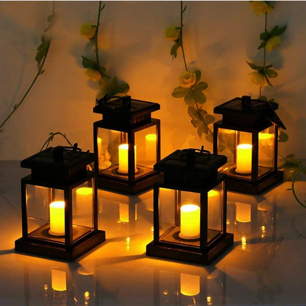 SolarGlow – Solar-Powered Candle Lantern for Outdoors