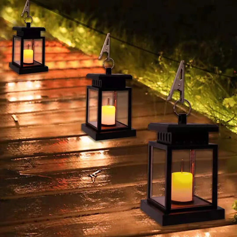 SolarGlow – Solar-Powered Candle Lantern for Outdoors