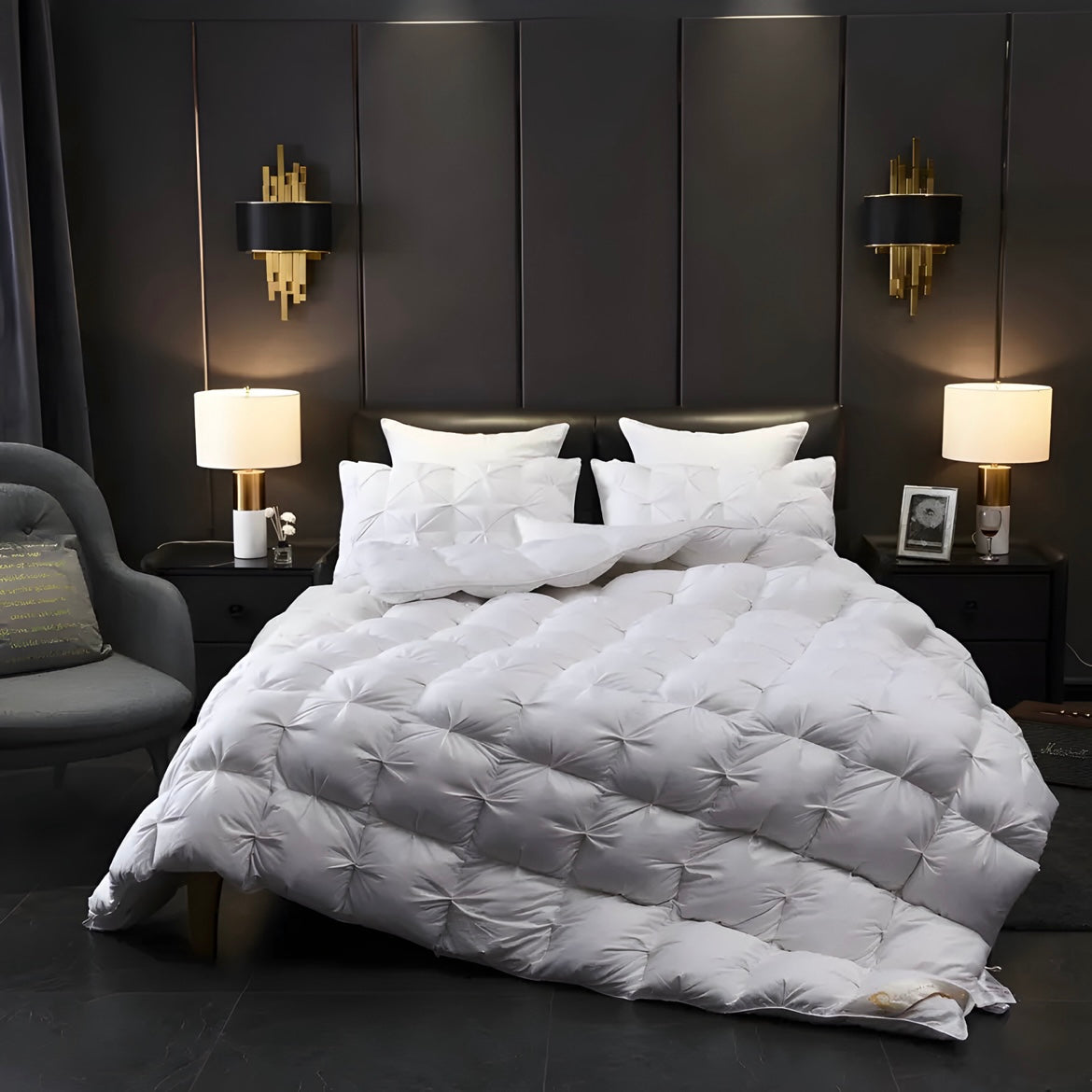 Splendore White Goose Down Comforter