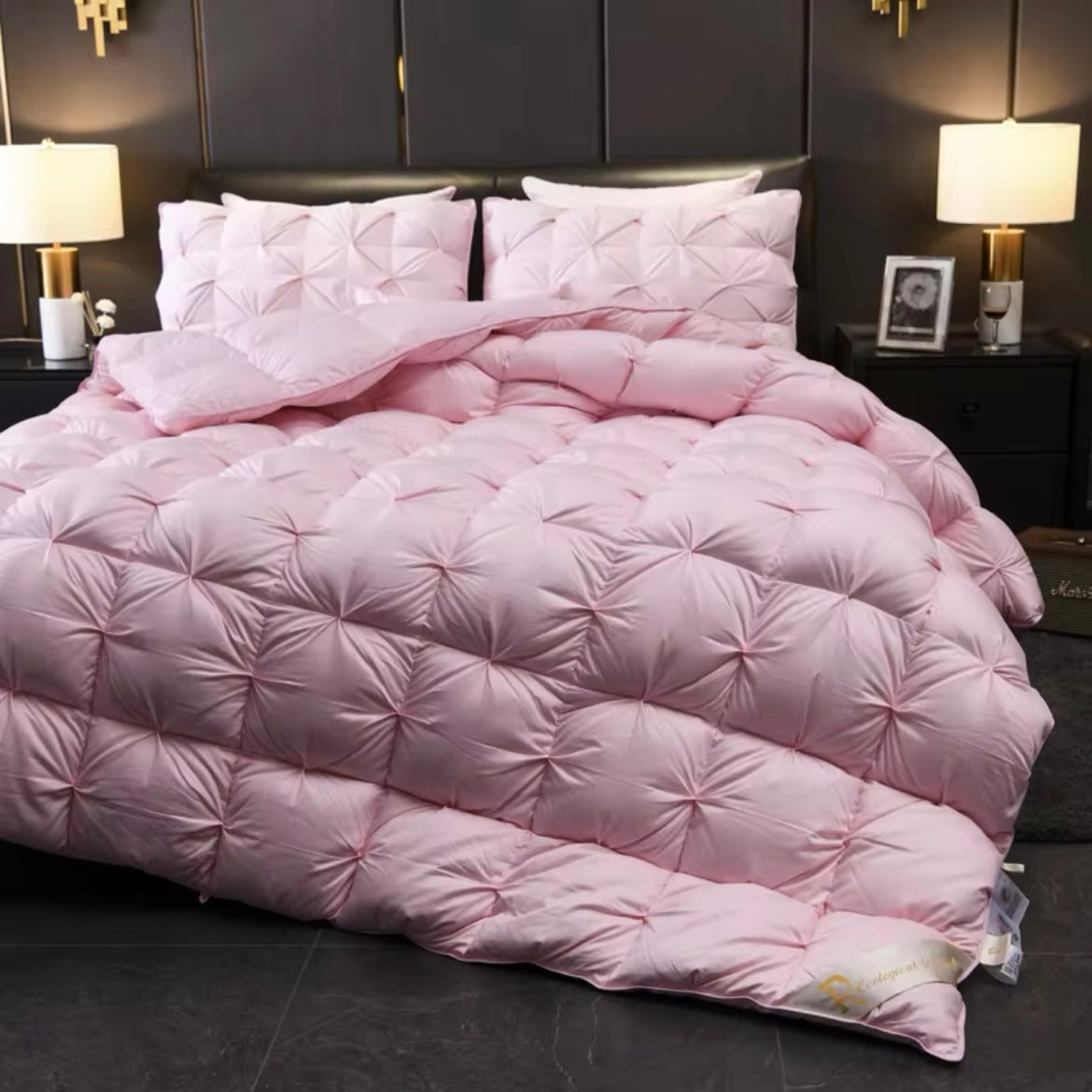 Splendore Pink Goose Down Comforter