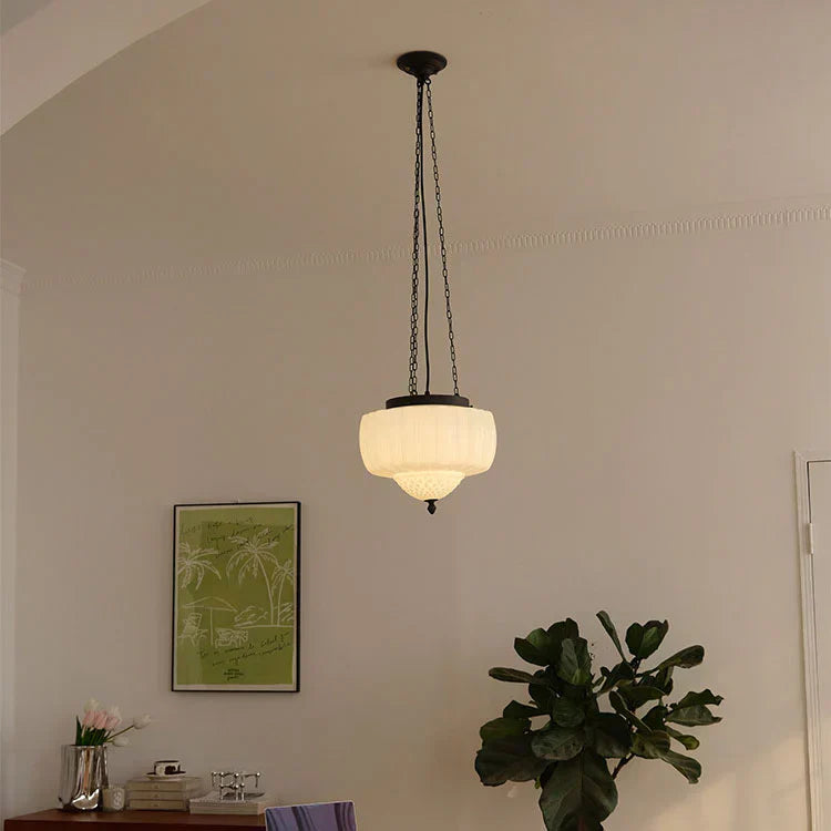 Modern vit minimalistisk pendellampa