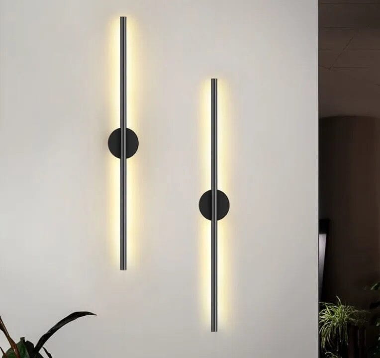 Vrimlo Black Tube Wall Lamp