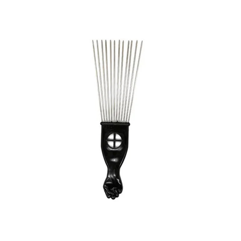 Antistatisk Afro Pick Comb av metall