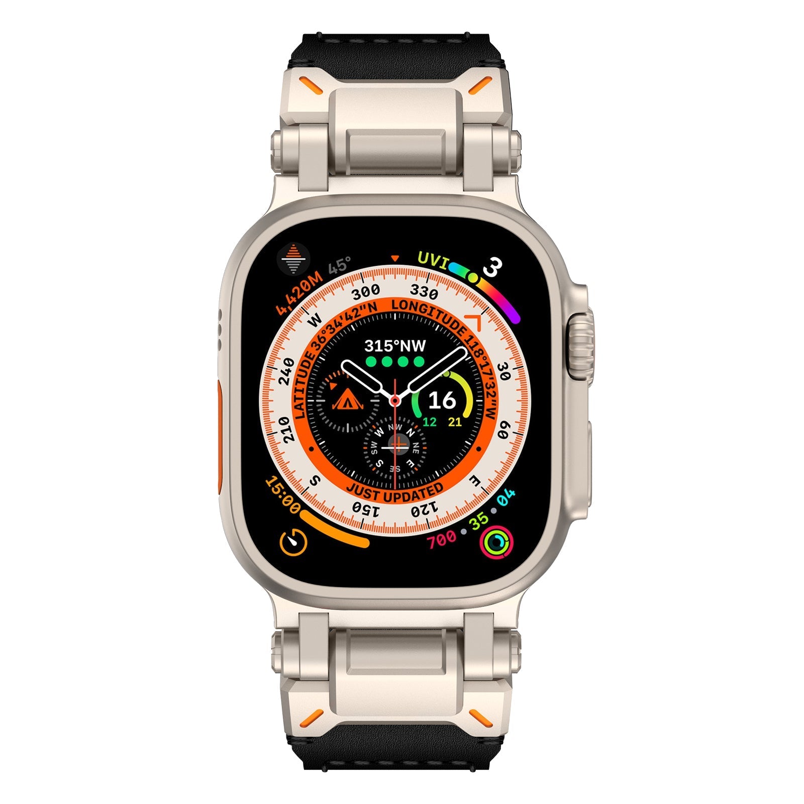 Bracelet en cuir Crazy Horse Explorer pour Apple Watch