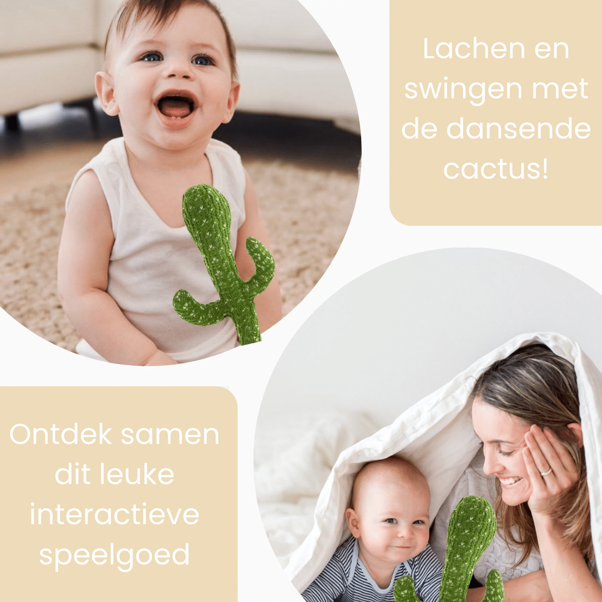 Happy Cactus™ - Legetøj, der reagerer på lyd - Dansende kaktus