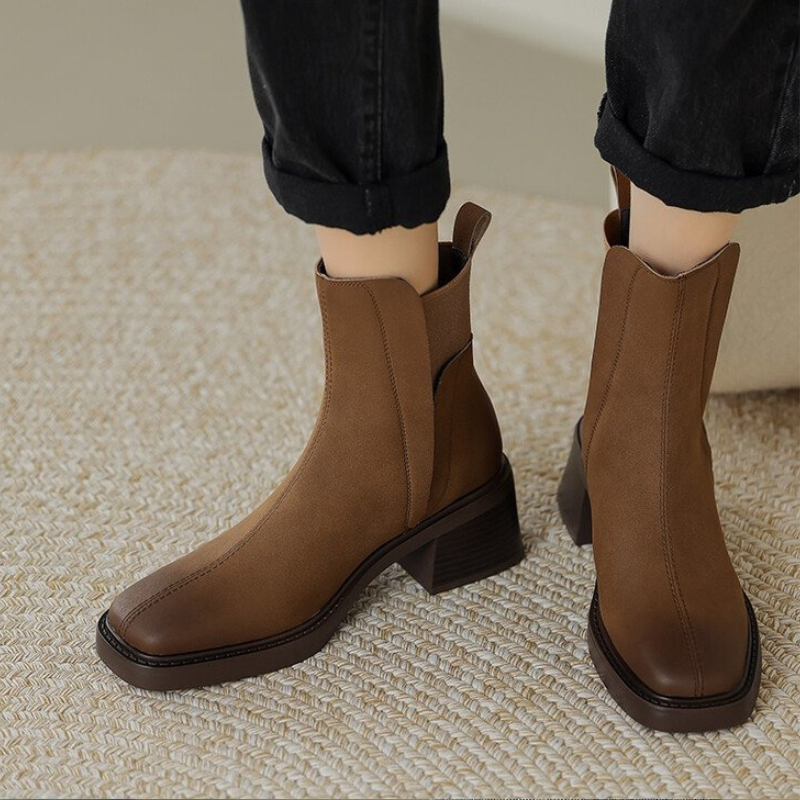 Bottines en cuir italien Grazia