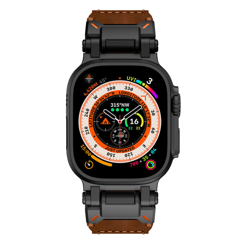 Banda de Cuero Crazy Horse Explorer para Apple Watch