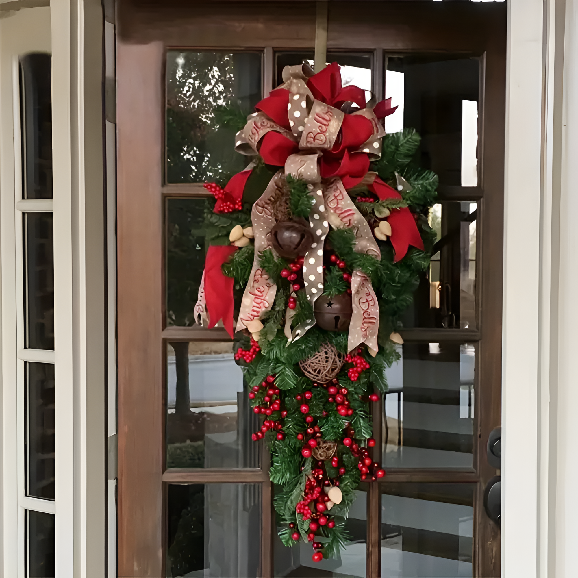 Guirlanda de Natal para Porta de Férias