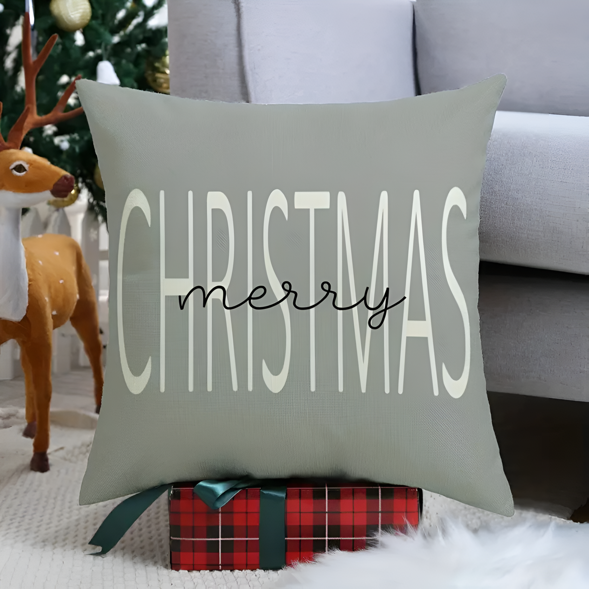 Christmas Gnome Cushion Cover | 4pcs Set