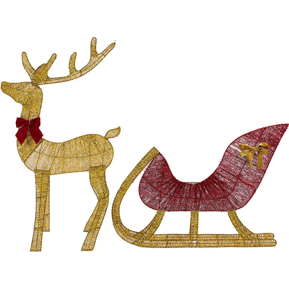 Semester Glöd Ren Sleigh Set