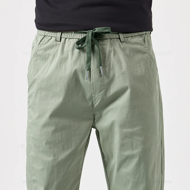 Khaki cotton trousers/pants - Tom