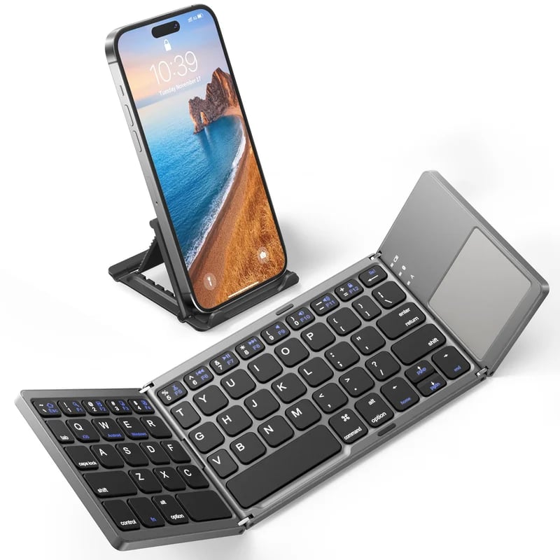 Faltbare Bluetooth-Tastatur mit Touchpad