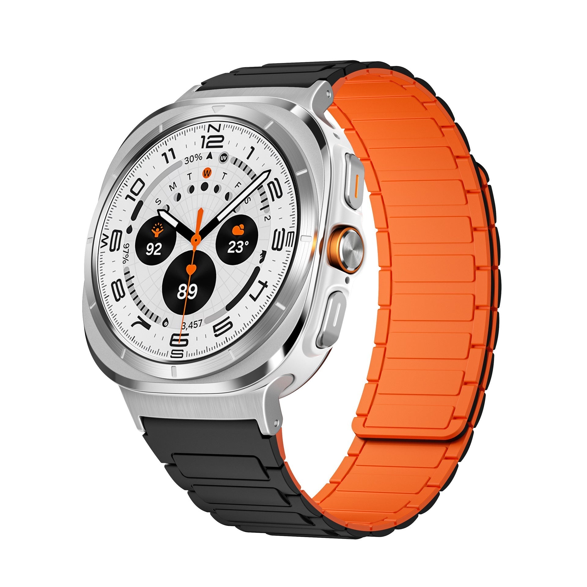 Pulseira Magnética de Silicone para Samsung Watch 7 Ultra