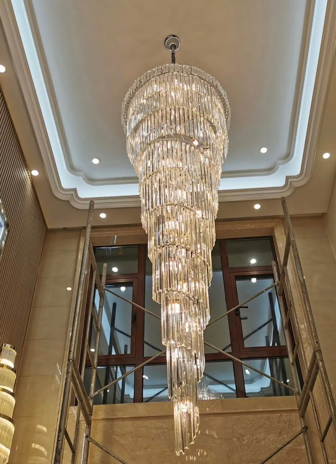 Eustone Spiral Crystal Chandelier