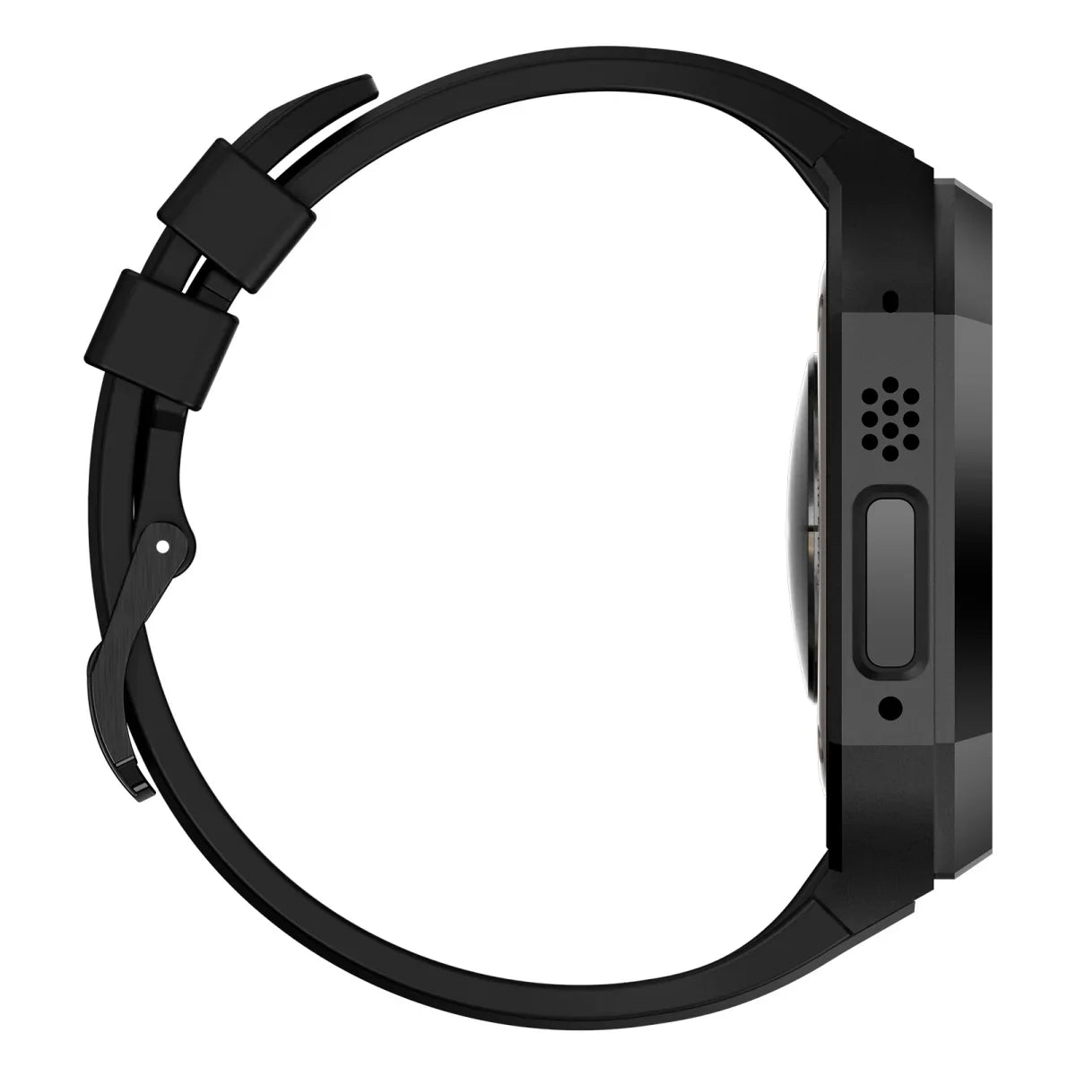 Boîtier en acier inoxydable avec bracelet en caoutchouc fluoré AP9009 pour Apple Watch