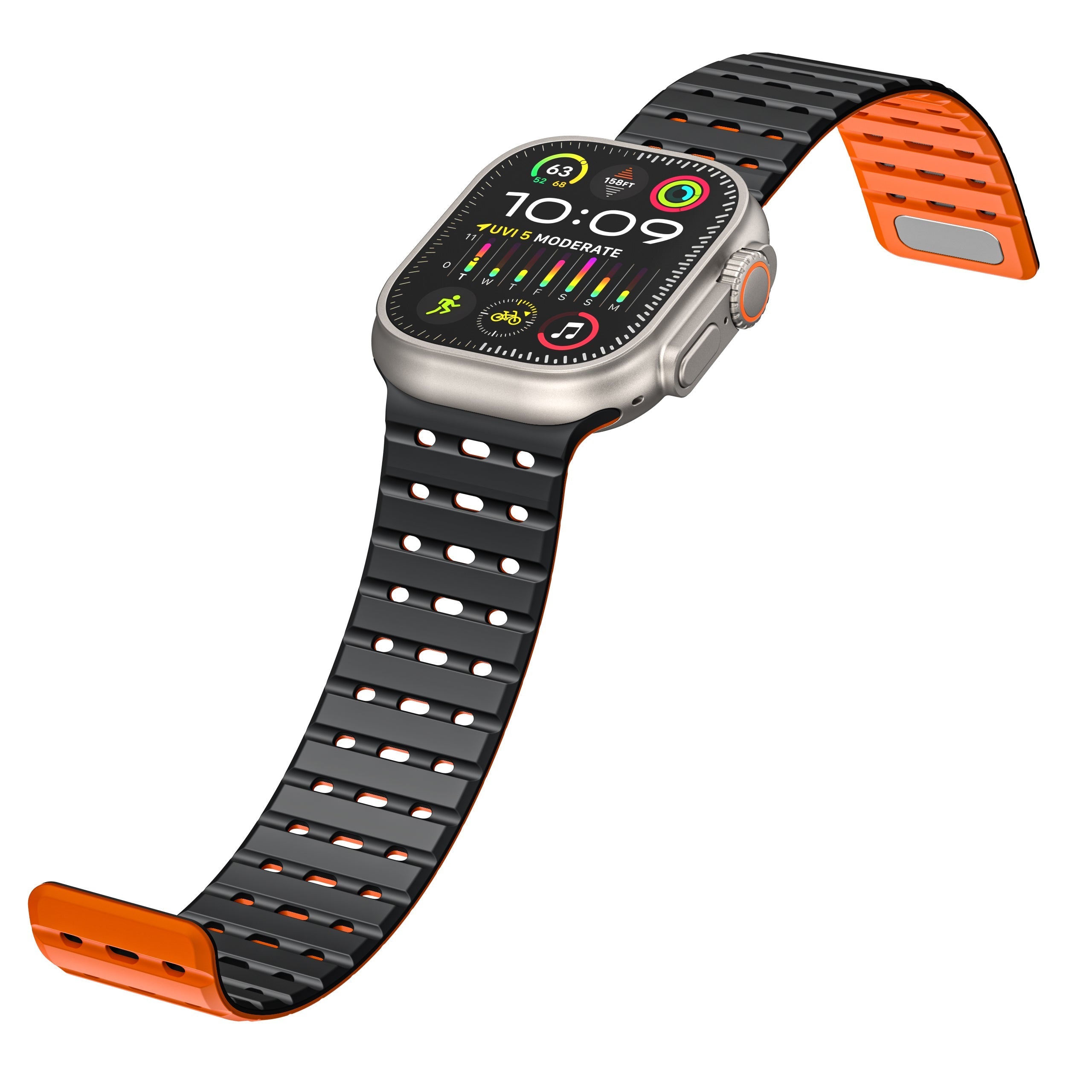 AW Cinturino in Silicone Magnetico Traspirante per Apple Watch