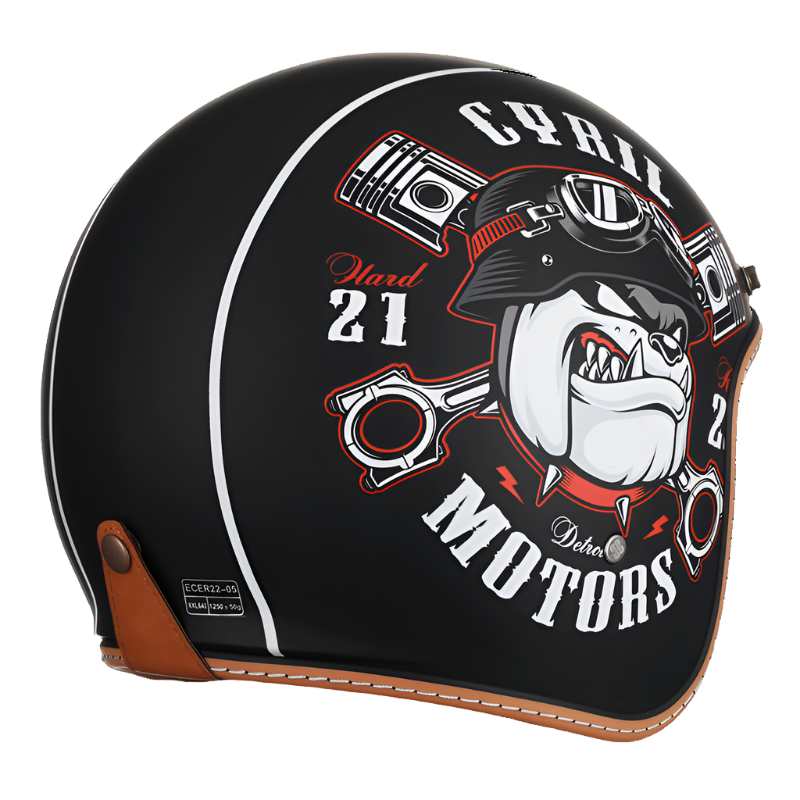 Retro JetLite Open Face Helmet KB2