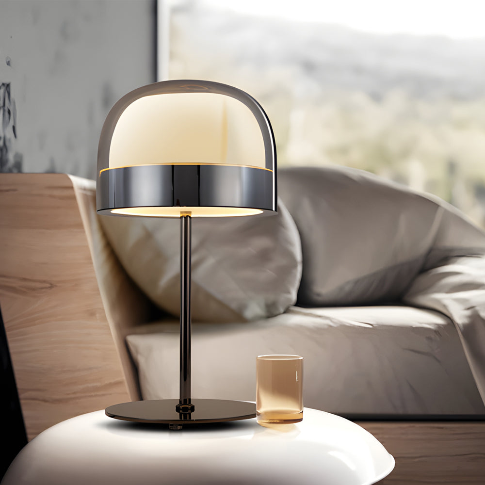 Equatore - Lampada da tavolo in vetro con luce notturna a due strati