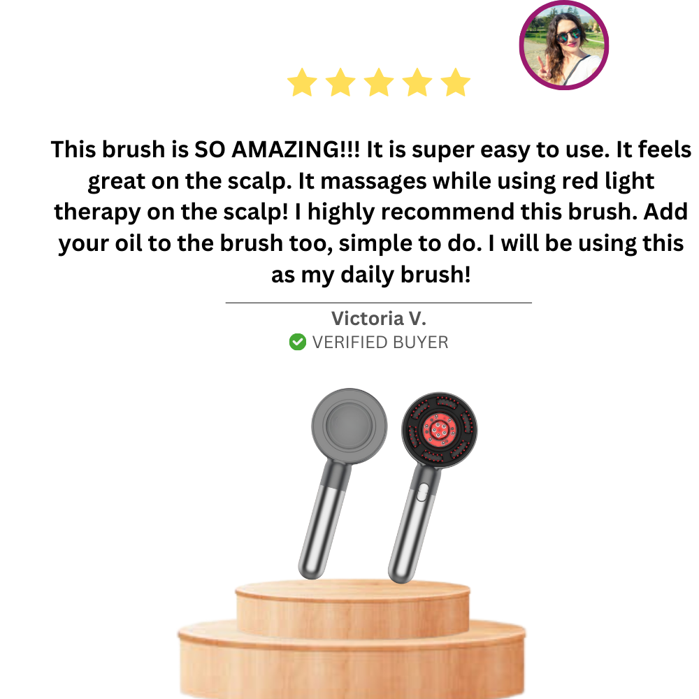 Cordless Scalp Massaging Brush – Boost Hair Growth & Relax at Home