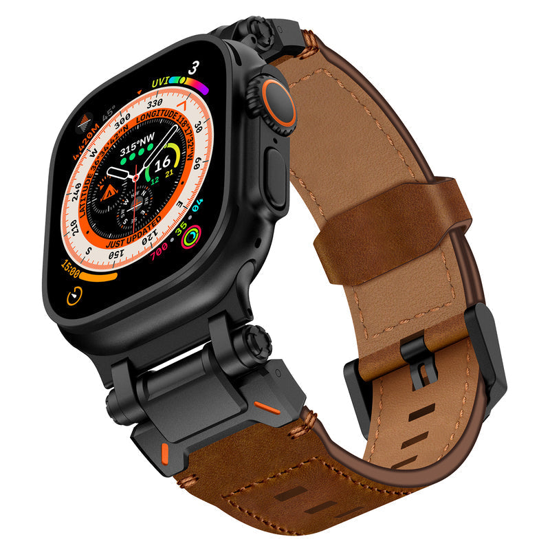 Banda de Cuero Crazy Horse Explorer para Apple Watch