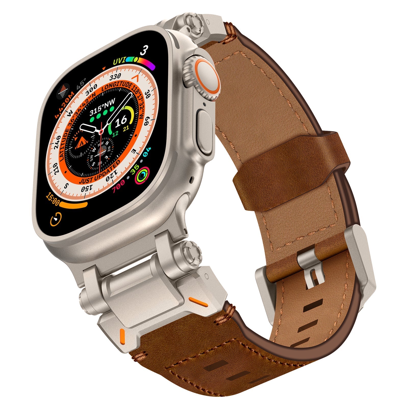 Banda de Cuero Crazy Horse Explorer para Apple Watch