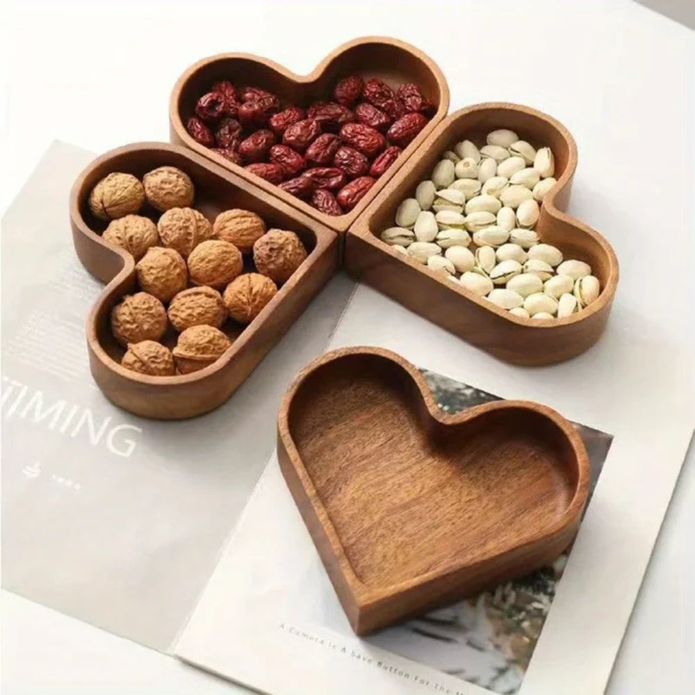 Rustic Heart Snack Tray Collection | 4pcs