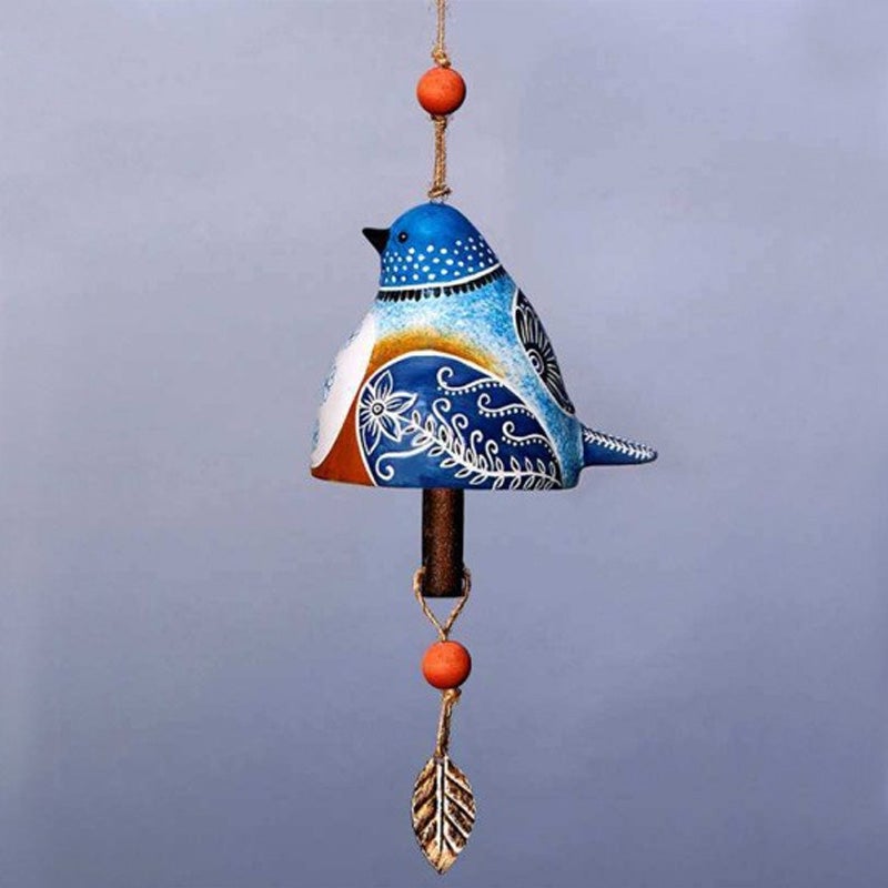 Ceramic Bird Wind Chime Song Bell Garden Yard Home Decoration