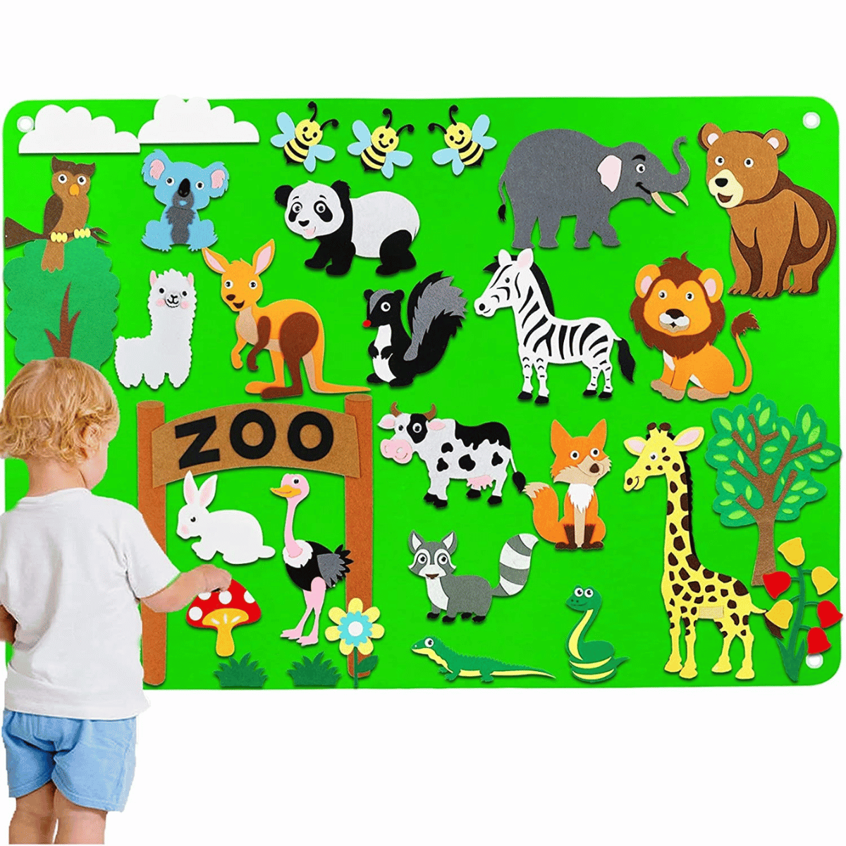 FeltBoard™ - Discover amazing animals - An animal kingdom on felt board