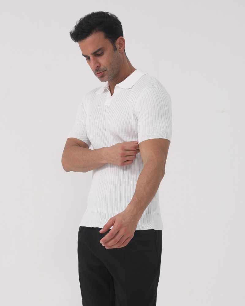 Firenze - Ribbed Cotton Polo